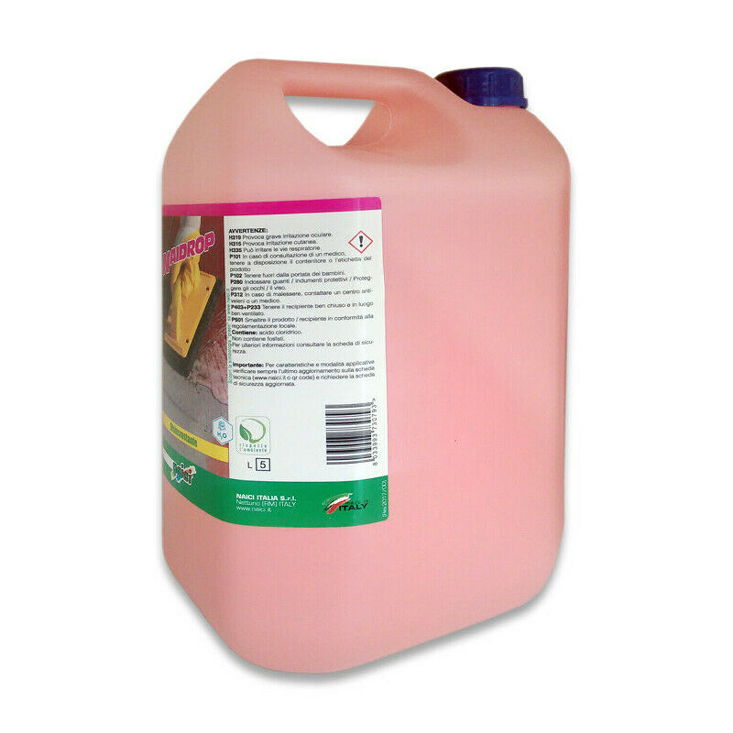 Detergente Disincrostante per Pavimenti in cotto, pietra gres NAIDROP NAICI 5 Lt